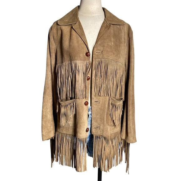 Vintage Leather Fringe Jacket